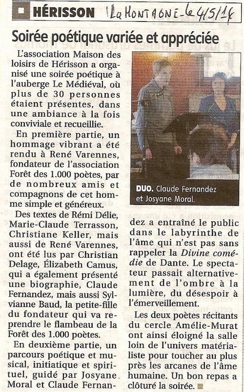 claude fernandez Hérisson